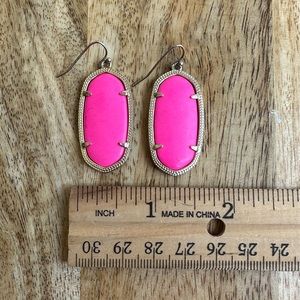 Kendra Scott Elle Earrings Neon Pink